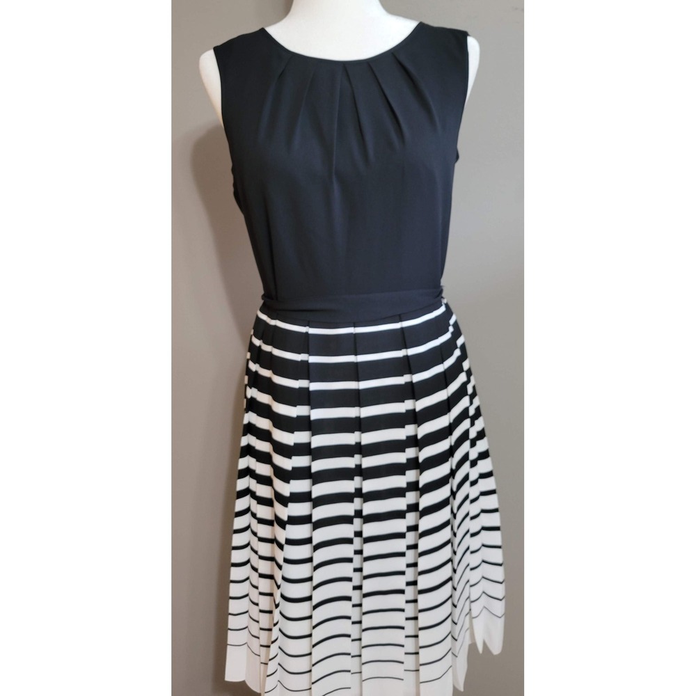 Talbots Fit & Flare Pleated Dress